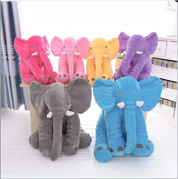 Soft Comfort Elephant Plush Toy  Accompany Sleeping Baby Sleep Child Pillow Leather Shell - Image 6