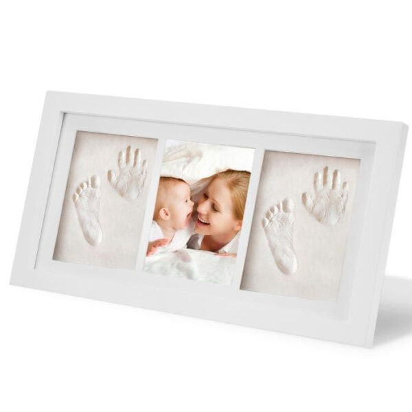 Baby Hand And Foot Print Hand And Foot Print Baby Hand And Foot Print Wooden Photo Frame - Image 2