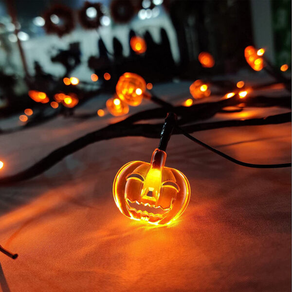 LED Willow Vine String Light Cool Cartoon Bat Pumpkin Decoration For Indoor Outdoor Party House Decor - Image 10