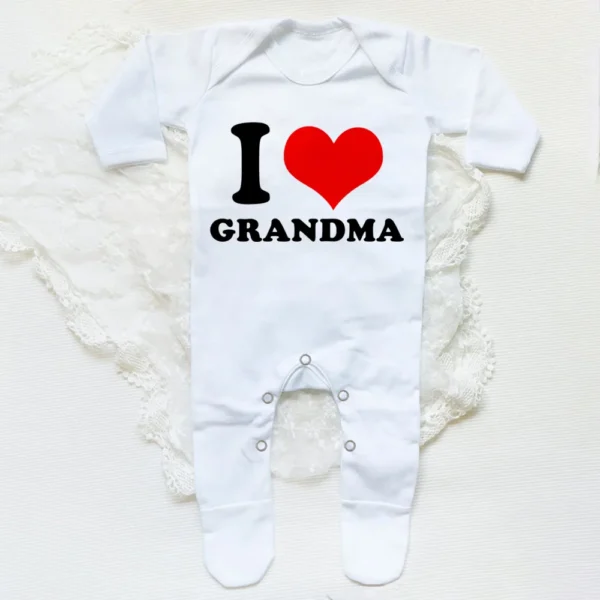 I Love Papa Mama Baby Babygrow Sleepsuit Baby Coming Home Outfit Newbron Shower Gift Boy Girl Cute Sleepsuit Infant White Romper - Image 6