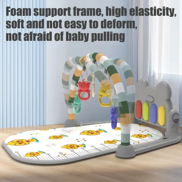 New Baby Activity Fitness Gym Rack 0-1 Year Old Newborn Educational Music Pedal - Image 4