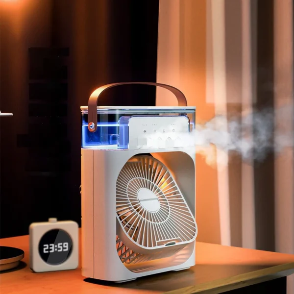 Portable Humidifier Fan AIr Conditioner Household Small Air Cooler Hydrocooling Portable Air Adjustment For Office 3 Speed Fan